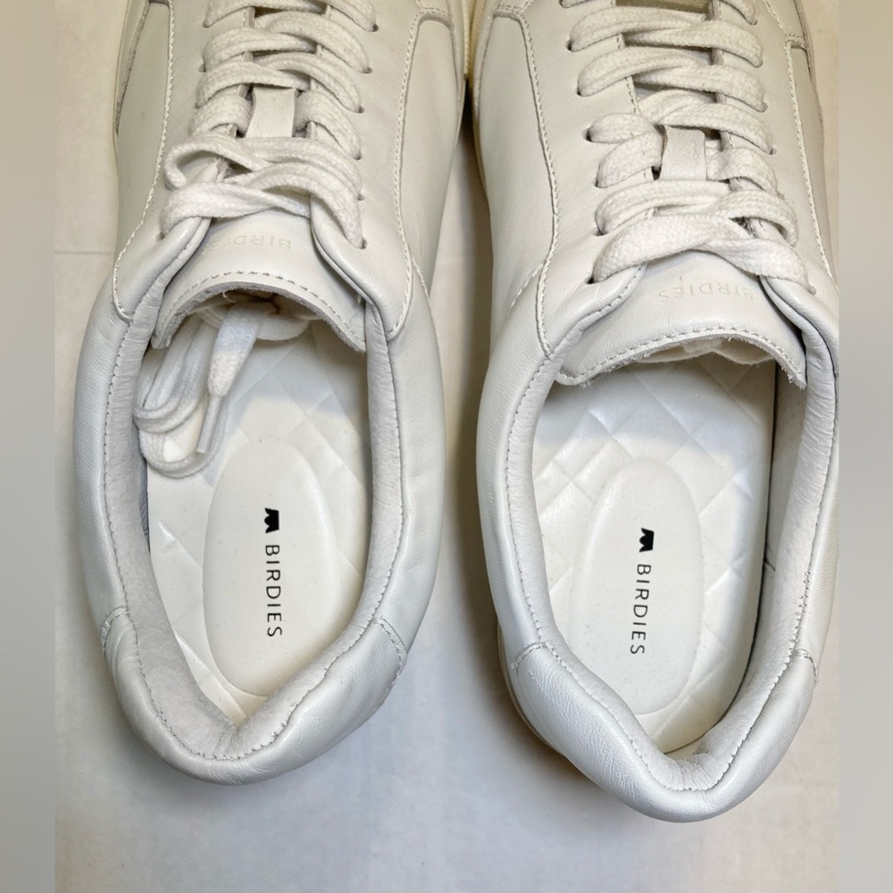 Birdies Size 9 The Cardinal Leather Sneaker in White - Picture 8 of 10